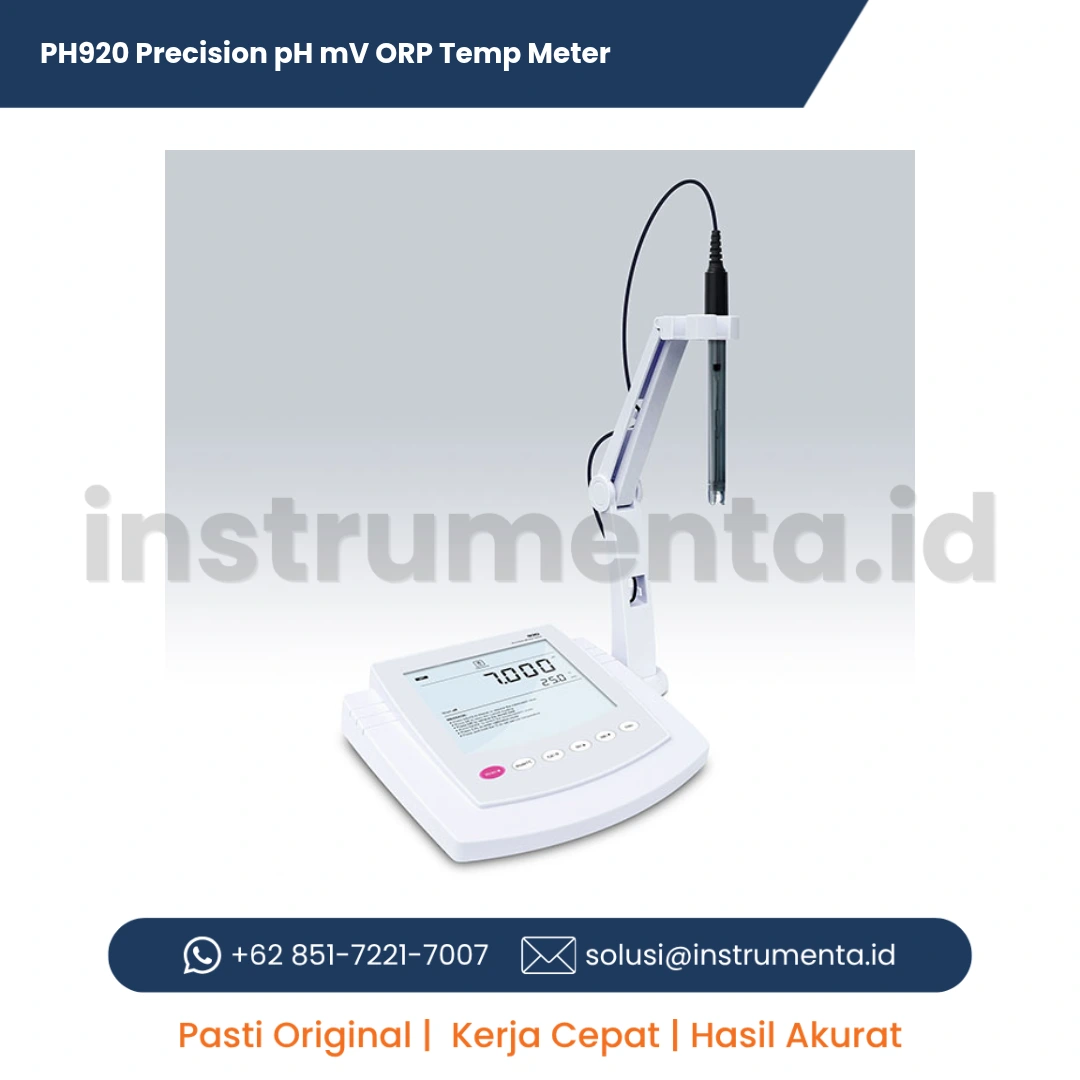 Official Supplier PH920 Precision pH/mV/ORP/Temp Meter Alat Ukur Keasaman dan Redoks Laboratorium Meja